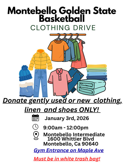 2026 MGSBA Clothing Drive