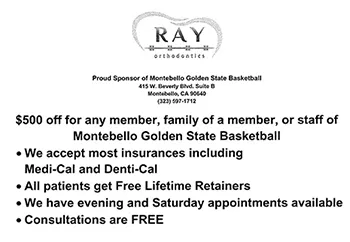 Proud Sponsor Ray Orthodontics